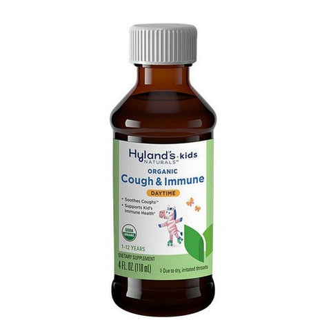 Hylands, Kids Daytime Organic Cough Syrup And Immune Support, 4 Oz Hylands