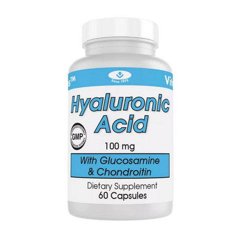 Vita plus, Hyaluronic Acid, 100 mg, 60 Capsules Vita plus