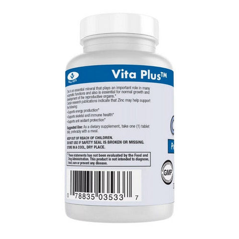 Vita plus, Zinc Citrate, 30 Mg, 60 Tablets Vita plus