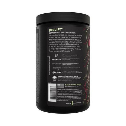 Rule 1, R1 Pre Lift Black Cherry Limeade, 435 Grams