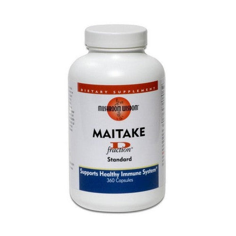 Maitake Mushroom Wisdom, Maitake D-Fraction Standard, 360 Caps Maitake Mushroom Wisdom