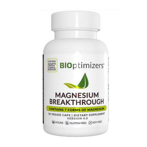 Bioptimizers, Magnesium Supplement Magnesium Breakthrough, 500 Mg, 50 Count Bioptimizers