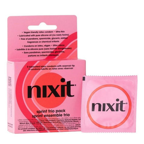 Nixit, Sprint Trio Condoms, 3 Count Nixit