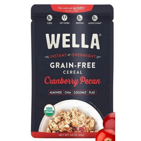 Wella, Organic Cranberry Pecan Cereal, 1.6 Oz (Case Of 8) Wella