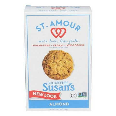 St. Amour, Susans Cookie Almond Sugar Free, 8 Oz (Case Of 8) St. Amour