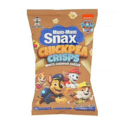 Hot Kid, Toddler Paw Patrol Snax Chickpea Crisps White Cheddar, 2.12 Oz (Case Of 8) Hot Kid