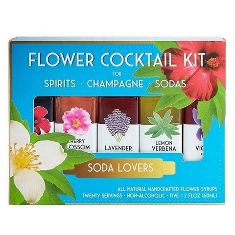 Soda Lovers Cocktail Kit Bottles 2 Oz by Floral Elixir Co.