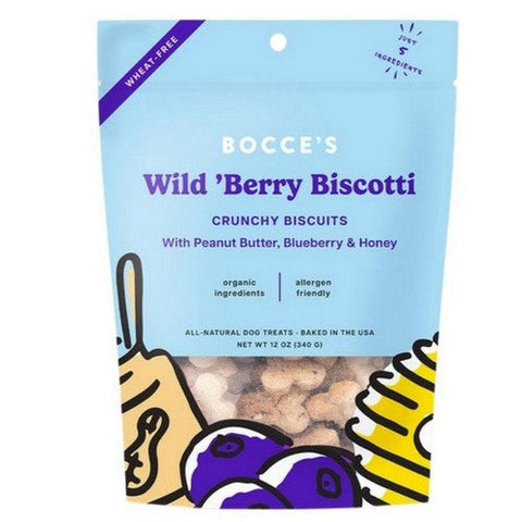 Bocce's Bakery, Wild Berry Biscotti Biscuits, 12 Oz Bocce's Bakery