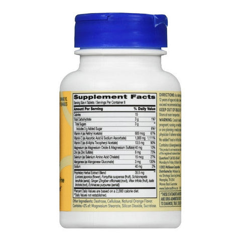 Foster And Thrive, Immune Support Chewable Tablets Natural Citrus, 32 Tabs