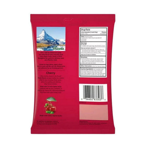 Ricola, Menthol Oral Anesthetic Drops Cherry, 19 Count