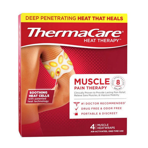 Thermacare, Muscle Pain Therapy Heatwraps, 4 Count