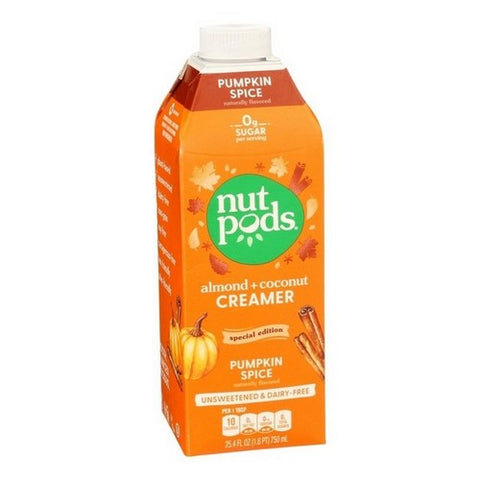 Nutpods, Pumpkin Spice Creamer Unsweetened, 25.4 Oz (Case Of 6) Nutpods