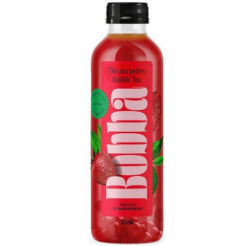 Bobba, Bubble Tea Strawberry, 12 Oz (Case Of 6) Bobba