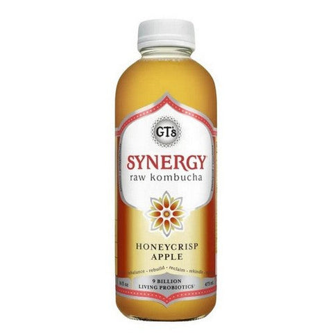 GT's, Synergy Honeycrisp Apple Raw Kombucha, 16 Oz (Case Of 12) GT's