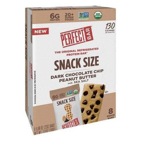 Perfect Bar, Dark Chocolate Chip Peanut Butter Snack Size, 7 Oz (Case Of 6) Perfect Bar