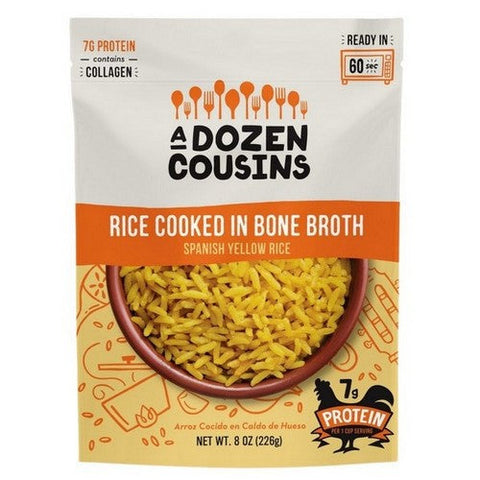 A Dozen Cousins, Spanish Yellow Rice Cooked In Bone Broth, 8 Oz (Case Of 6) A Dozen Cousins