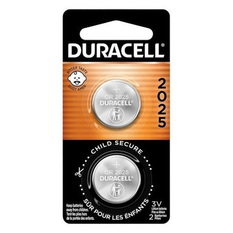 Duracell, Batteries Lithium Coin Button 2025, 2 Count (Case Of 6) Duracell