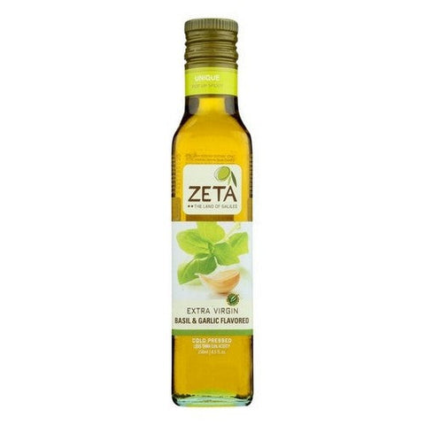 Zeta, Basil Garlic Extra Virgin Oil, 250 Ml (Case Of 6) Zeta