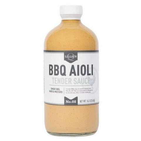 Lillies Q, BBQ Aioli Tender Sauce, 16.5 Oz (Case Of 6) Lillies Q