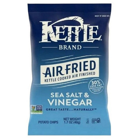 Kettle Brand, Air Fried Sea Salt Vinegar, 1.7 Oz (Case Of 24) Kettle Brand