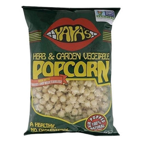 Yaya Organics, Herb And Garden Vegetable Popcorn, 6 Oz (Case Of 12) Yaya Organics