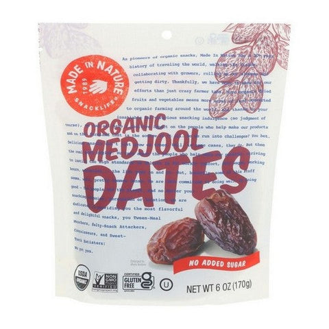 Made In Nature, Medjool Dates, 6 Oz (Case Of 6) Made In Nature