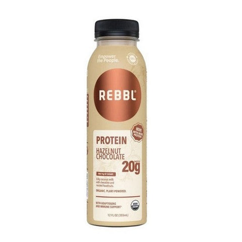 Rebbl, Organic Hazelnut Chocolate Protein Drink, 12 Oz (Case Of 12) Rebbl