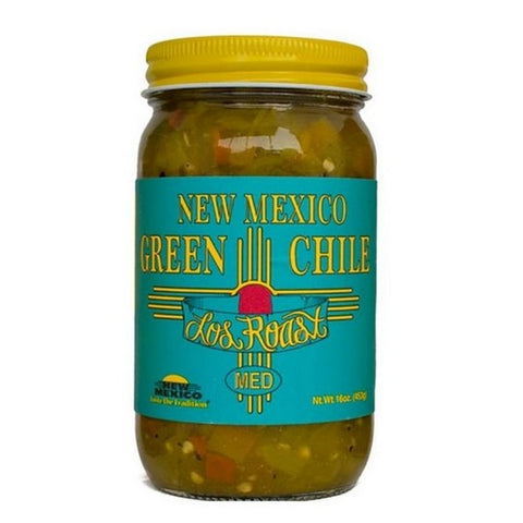 Los Roast, New Mexico Green Chiles Medium, 16 Oz (Case Of 6) Los Roast