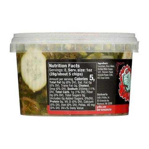 Grillo's Pickles, Fresh Blazing Hot Chips, 16 Oz (Case Of 6) Grillo's Pickles