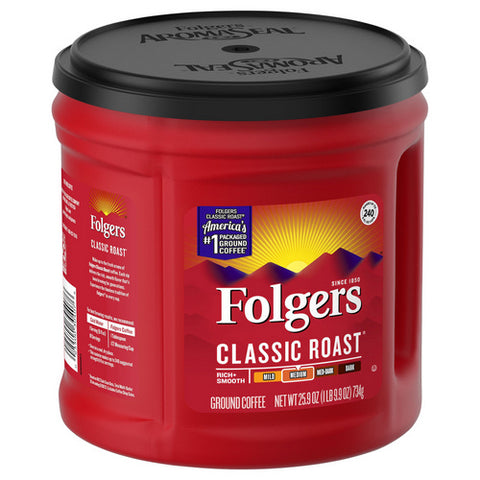 Medium Ground Classic Roast Coffee 25.9 Oz (Case Of 6) by Folgers