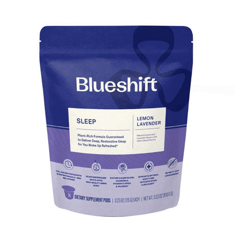 Blueshift Nutrition, Sleep Lemon Lavender, 3.64 Oz X 14 Count Blueshift Nutrition