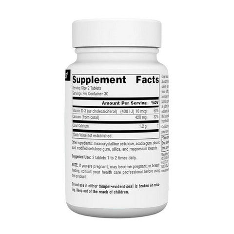 Source Naturals, Coral Calcium, 60 Tabs Source Naturals