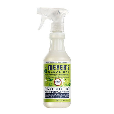 Mrs. Meyers Clean Day, Probiotic Lemon Verbena Multi-Surface Cleaner Spray, 16 Oz Mrs. Meyers Clean Day