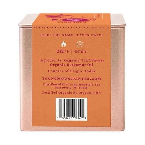 Young Mountain Tea, Organic Earl Grey Pyramid Tea, 12 Bags