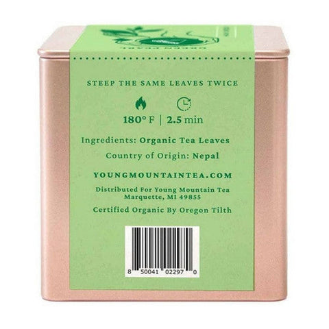 Young Mountain Tea, Organic Green Pearls Tea, 12 Bags