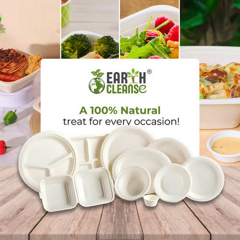 Earth Cleanse, Bagasse 4-Inch Square Bowls, Pack of 50 (5.4 Oz) Earth Cleanse