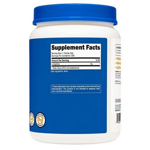 Nutricost, L-Arginine Powder, 1 Kg Nutricost