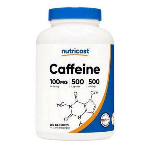 Nutricost, Caffeine Capsules, 100 Mg, 500  Count Nutricost