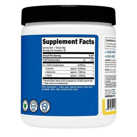 Nutricost, BCAA Powder Pineapple, 30 Serving Nutricost