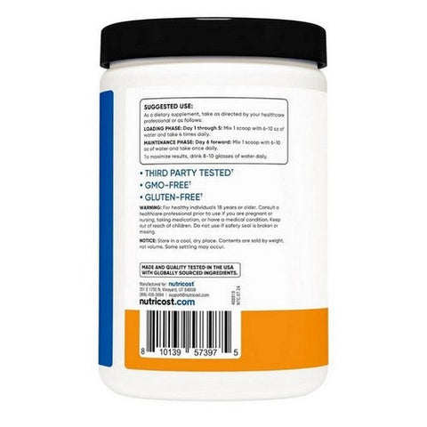 Nutricost, Performance Creatine Monohydrate Mandarin Orange, 500 Grams