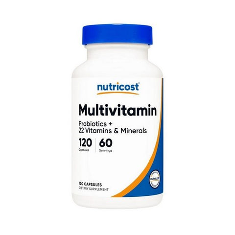 Nutricost, Multivitamin Probiotics Plus 22 Vitamins And Minerals, 120 Count Nutricost