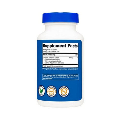 Nutricost, Gymnema Sylvestre Extract Capsules, 3,500 Mg, 180 Count Nutricost