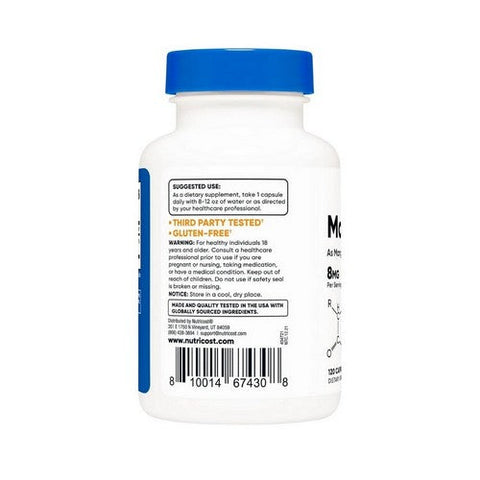 Nutricost, Manganese, 8 Mg, 120 Caps Nutricost
