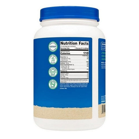Nutricost, Organic Whey Protein Powder French Vanilla, 2 Lbs Nutricost