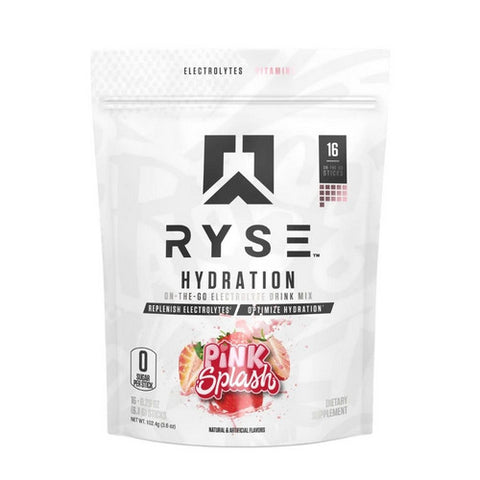 Ryse Supplements, Core Hydration Pink Splash, 3.6 Oz (Pack Of 16) Ryse Supplements