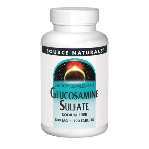 Source Naturals, Glucosamine Sulfate Sodium Free, 500 Mg, 120 Tabs Source Naturals