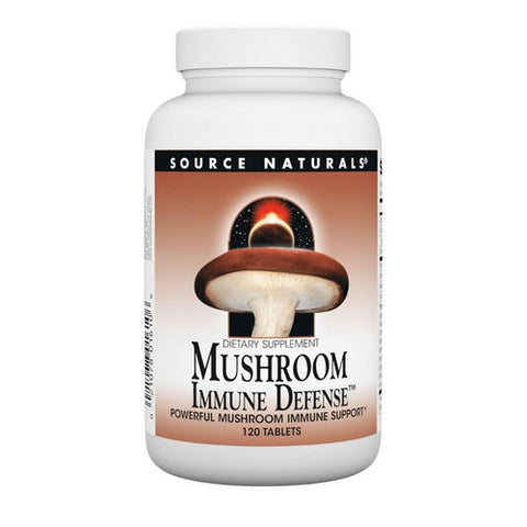 Mushroom Immune Defense 120 Tabs by Source Naturals