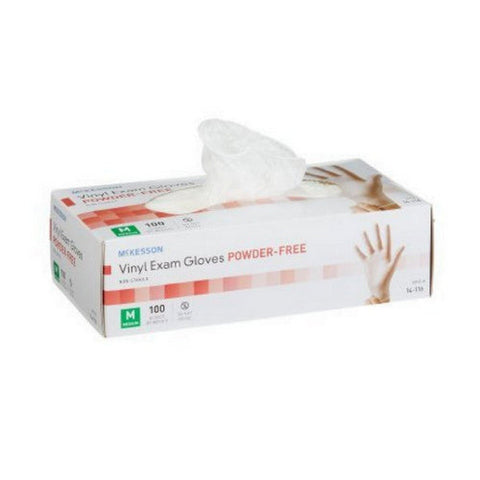 McKesson, Vinyl Exam Gloves Synthetic Powder Free, 100 Count McKesson