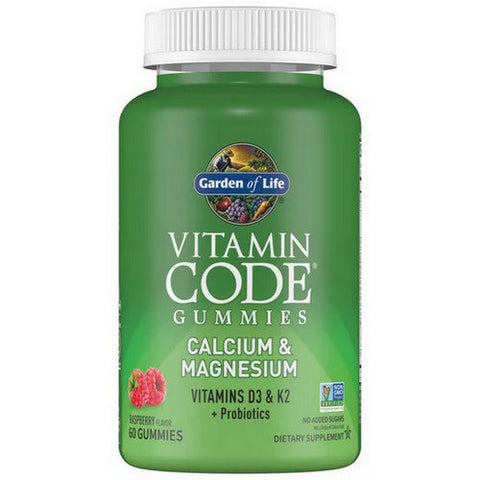 Garden of Life, Vitamin Code Calcium and Magnesium Raspberry, 60 Count Garden of Life