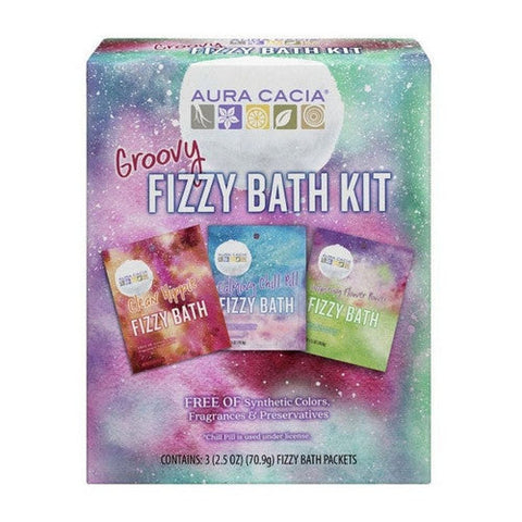 Aura Cacia, Groovy Fizzy Bath Kit, 1 Count Aura Cacia